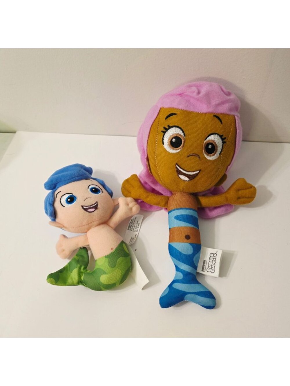 2 Bubble Guppies Plush Stuffed Toys Molly and Gil Fisher Price Nickelodeon